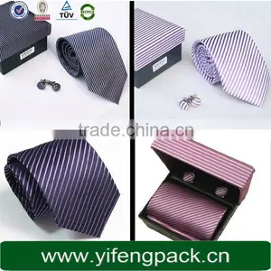 High Quality Elegant Paper Cufflink Box Color and Size Customized thumbnail-4