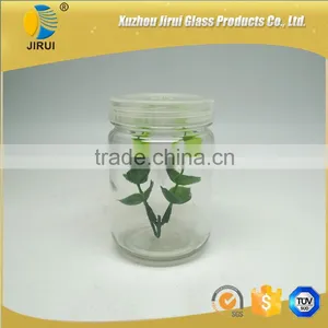 250ml Tissue Culture Glass Jar With Plastic Cap/ Lids for Plant thumbnail-1