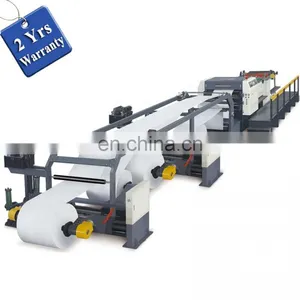 UCM1400A Automatic Kraft Jumbo Printed Paper Roll to Sheet Cutting Machine Guillotine Reel Cross Cutter thumbnail-1