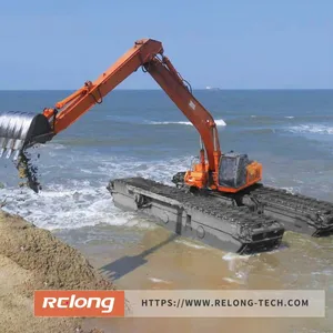 High Quality Amphibious Excavator With Dredging Pump Ponton Excavator thumbnail-4