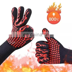 Haushalts-Küchen-Mikrowellenkoch- BBQ-Grill- Back-Silikonofen-Hitzebeständige Handschuhe thumbnail-2