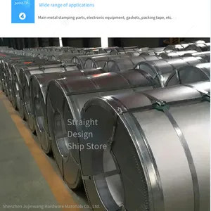 Galvanized Steel Coil Without Spangles, Galvanized Steel Coil With Spangles, 51d, 52d, 53d, Slitting, Shearing, Film Coating thumbnail-3