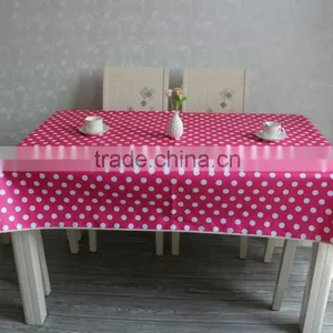 PVC/PEVA Lace Tablecloth With Flannel Backing, High Quality & Waterproof & Oil Proof thumbnail-1