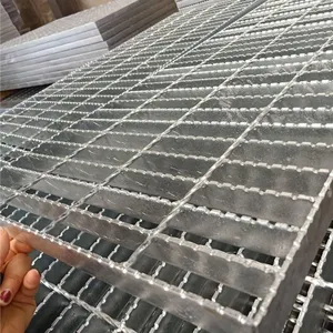 Hot-dip Galvanized Steel Grating With Serrated Anti-slip Design, Heavy-duty Walkway Grating, Fabricated Trench Cover, Size: 405*35*100 thumbnail-5