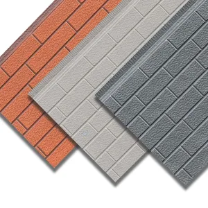 Aluminum Zinc Coated Steel Metal Exterior Wall Sandwich Panel 75mm Thickness for Thermal Insulation R-Value 30 thumbnail-5