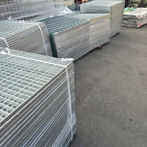 Galvanized Steel Grating for Mezzanine Platforms and Stair Treads With High Load Capacity thumbnail-2