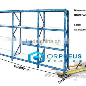 High End Shelf Metal Furniture 4 Tier Supermarket Steel Storage System Quality Choice thumbnail-4