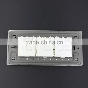 Popular 118 Type Power Socket Switch, White 3 Gang Switch thumbnail-2