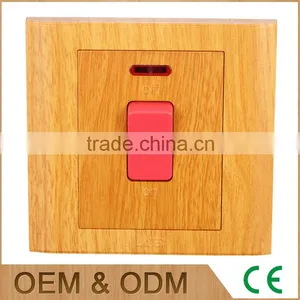 Yellow Wood 20a Switch Socket Outlet , 20a Isolator Switch, Led Light Wall Switch thumbnail-1