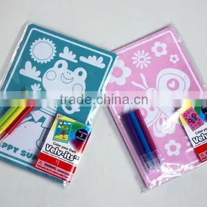 2015 Popular Diy Kids Picture Coloring Toy Frame Coloring Toy Set for Sale thumbnail-6