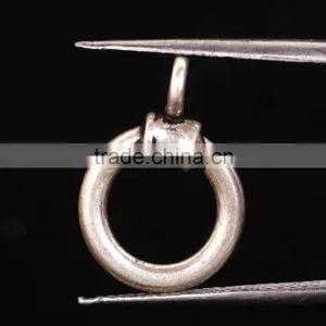 Round Shape 925 Solid Sterling Silver Wholesale Toggle Lock Beads thumbnail-1