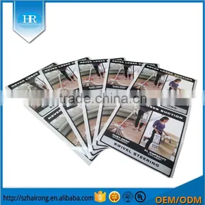 Top Saling Vacuum Cleaner Sticker Gold Foil Label With Sliver Stamping thumbnail-1