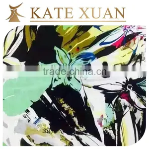 100% Rayon Knitted Flower Fabric for Sport Wear thumbnail-1