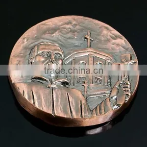 Hot Selling Souvenir Metal Great Wall Of China Coin thumbnail-3