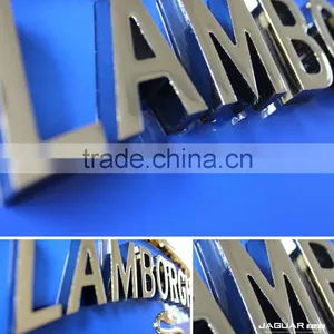Professional Sign-making Luxury Metal Effect Lamborghini Logo Car Emblems thumbnail-4