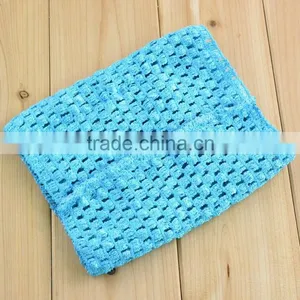 6 Inch 15cm X 15cm Cute New Baby Girl Elastic Rayon Waffle Headbands Crochet Tutu Tube Tops Chest Wrap thumbnail-6