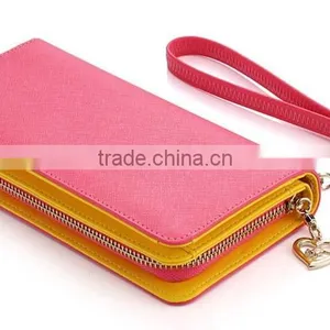 2015 New Design Promotion Pretty pu Leather Rfid Wallet Zipper thumbnail-3