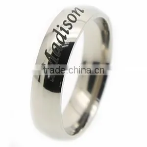 Customzied Stainless Steel Anodized Jewelry Printed Logo Mens Ring thumbnail-1