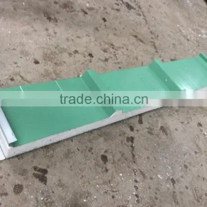Green Color EPS Sandwich Panels Type and Metal Panel Material Sandwich Panel Turkey thumbnail-1