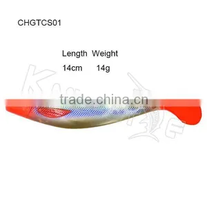CHGTCS01 Private Label Packing Design Soft Fishing Lure New Mould Shad Bait thumbnail-1