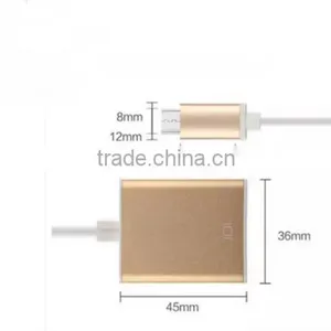 Type C USB to VGA Cable Audio Aluminum Alloy Shell thumbnail-3