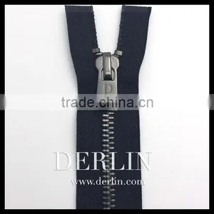 7# Shiny Hang Plated Polished Open End Metal Zipper thumbnail-3