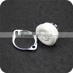 High Temperature Resistance Steatite GZC9-F 9 Pins Ceramic Socket for Vacuum Amplifier thumbnail-1