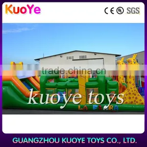 China Manufacturer Baby Inflatable Obstacle Courses, Children Jumping House Animals Obstacle With Tunnel,juegos Inflables China thumbnail-3