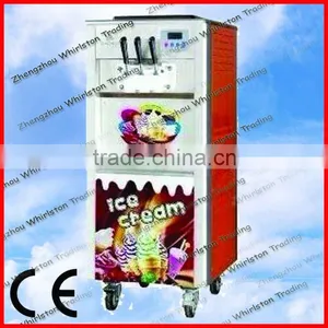 Newest CE Approved Three Colour Commercial Soft Serve Ice Cream Machine thumbnail-1