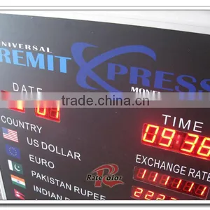 Wall Mouted Aluminum Fram LED Electronic Currency Exhange Rate Display Board for Bank thumbnail-4