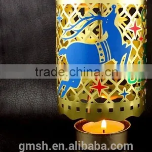 Hot Sale Decorative Flower Metal Candle Holder for Festival thumbnail-1