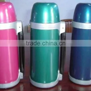 Shinning Plastic Vacuum Water Bottle With Straw Pipe Stopper thumbnail-1