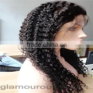 Cheap Afro Kinky Curly Full Lace Wigs for Black Woman thumbnail-1