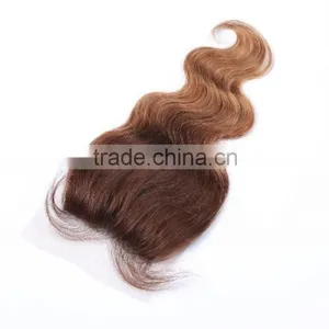 Hot Sale! Natural Color 4*4 Lace Top Closure 7A Human Virgin Hair Brazilian Body Wave Free/Middle 3 Part List Closure 10"20" thumbnail-1