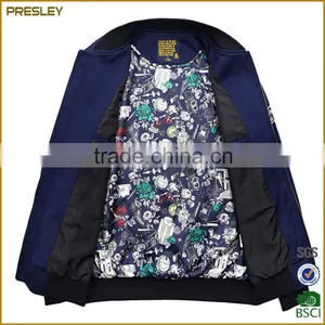 Presley Oem Winter Nylon Designer Men's Bomber Jackets Made in China thumbnail-4