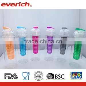 Sport Water Bottle With Fruit Infuser - Made With Tritan Quality Choice thumbnail-1