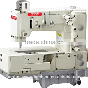 NP 1302P-4W 1 Or 2 Needle Flat-bed Double Chain Stitch Machine For Achieving Wishful Design thumbnail-1
