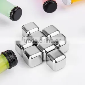 High Quality New Design Stainless Steel Square Ice Cube for Barware Bar Tools thumbnail-6