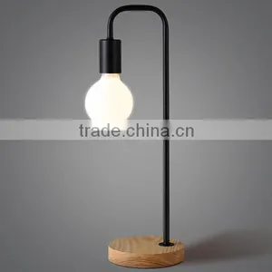 Small Table Lamp, Simple Table Lamp,wood Tablelamp, Glass Table Lamp thumbnail-1