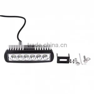 6.3 Inch 18W LED Work Light 12v 1200LM 6-LED White Light Square Spotlight-Black Led Work Lamp thumbnail-3