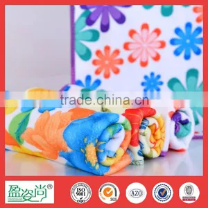 Wholesale Colourful 100% Cotton Floral Face Towel Highly Absorbent Made in China thumbnail-5
