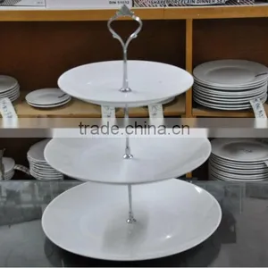 High Quality Porcelain Coup Shape Cake Set With Stand thumbnail-2