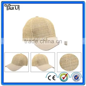 Casual Style Custom Straw Pattern Baseball Cap Snapback Hat thumbnail-2