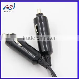 Car Charger With Two Cigarette Lighter Plugs and Cable thumbnail-2