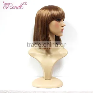 New Hairstyle Soft Natural Short Straight Blonde Bob Wig Hair thumbnail-3