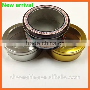 Wholesale Round Tin Can With Clear Window thumbnail-5