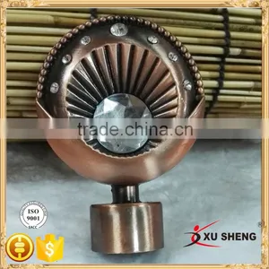 AH 541 New Design 28mm Curtains Poles Zinc Alloy Curtain Rod Finials Supplier's Choice thumbnail-3