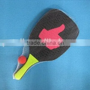 Black Wooden Beach Ball Rackets, Wooden Beach Tennis Rackets thumbnail-1