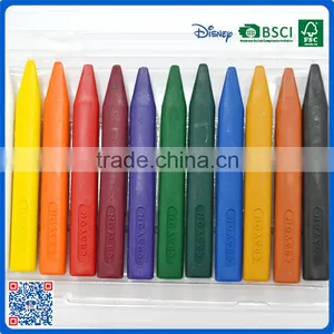 New Arrival 12 Colors Triangle Crayons in PVC Box thumbnail-2