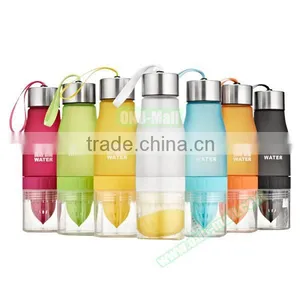 Free BPA 650ml Portable Food Grade Lemon Water Bottle With Fruit Infuser Quality Choice thumbnail-4